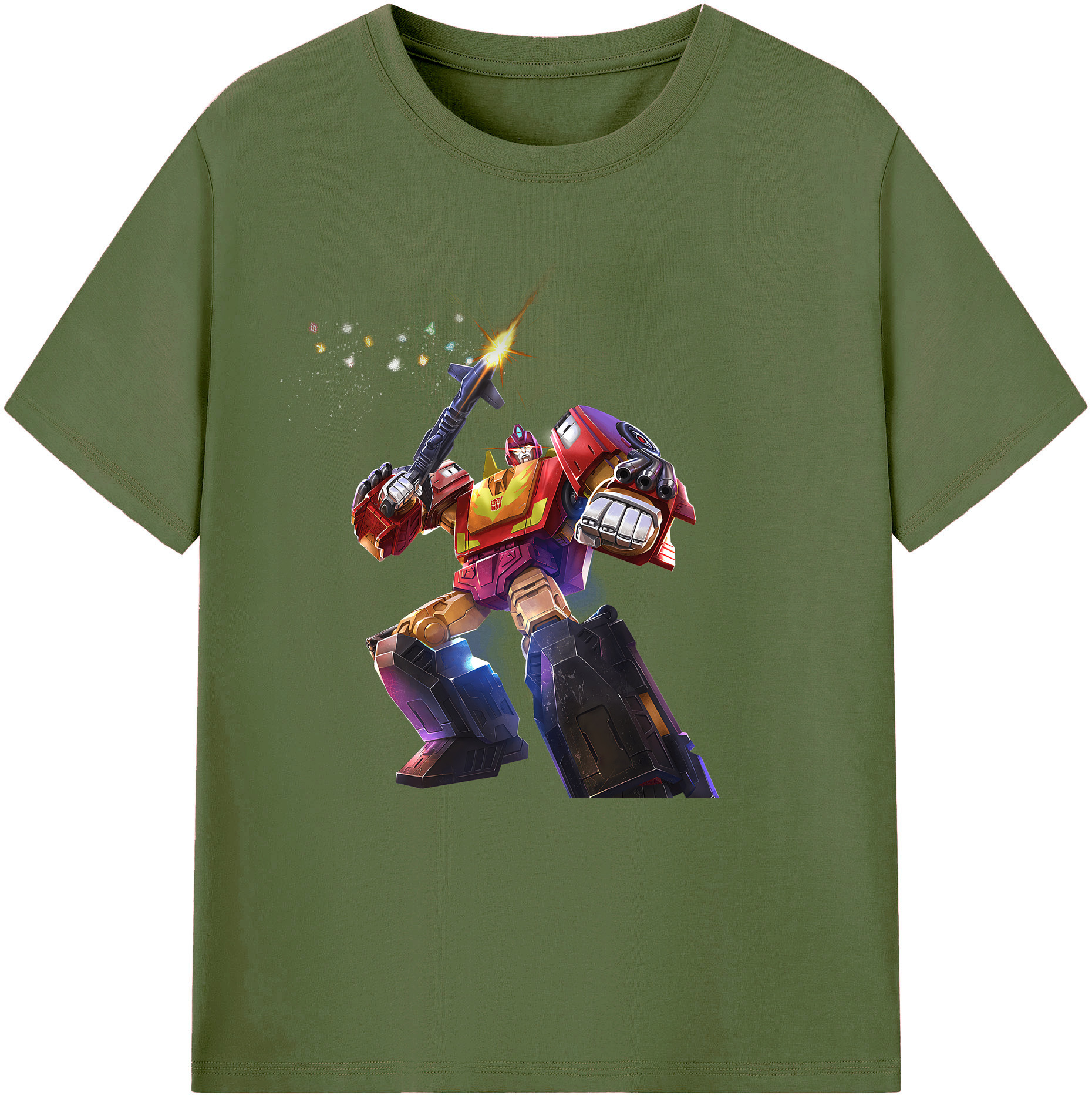 （画像用） Transformers トランスフォーマー 綿100％半袖Tシャツ（フロントプリント）